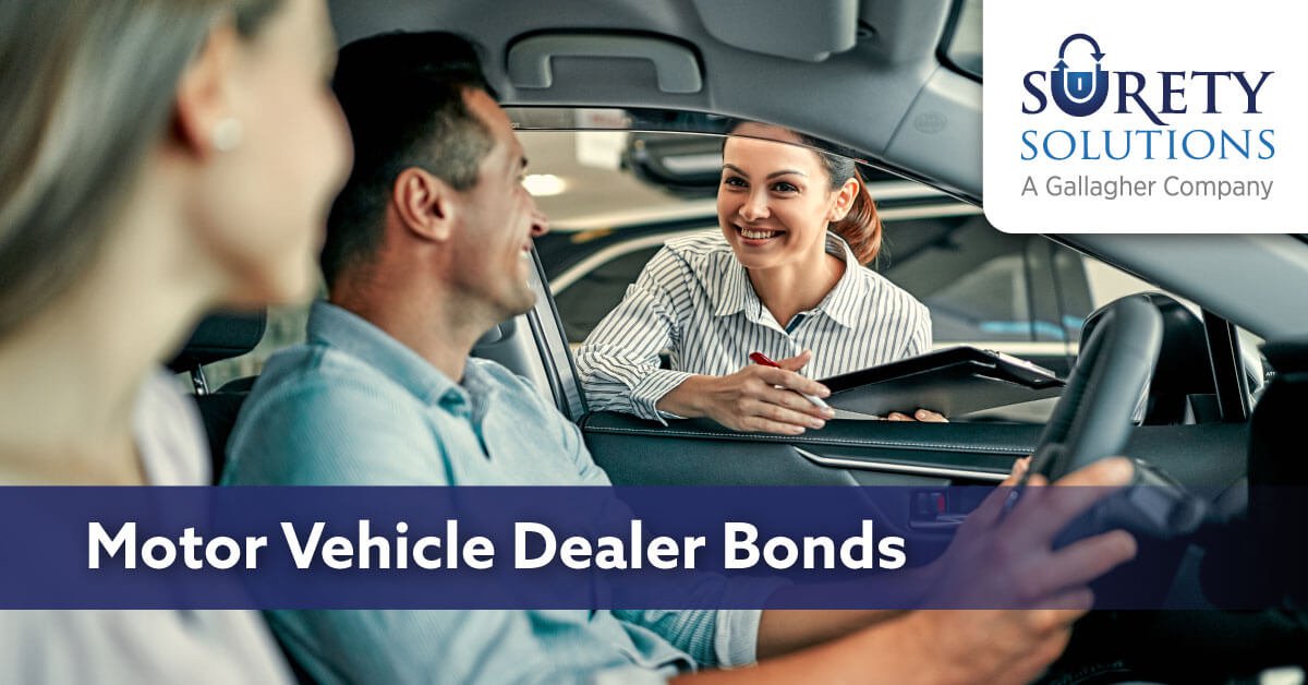 Motor Vehicle Dealer Bonds Dealer Licensing Surety Bond Options