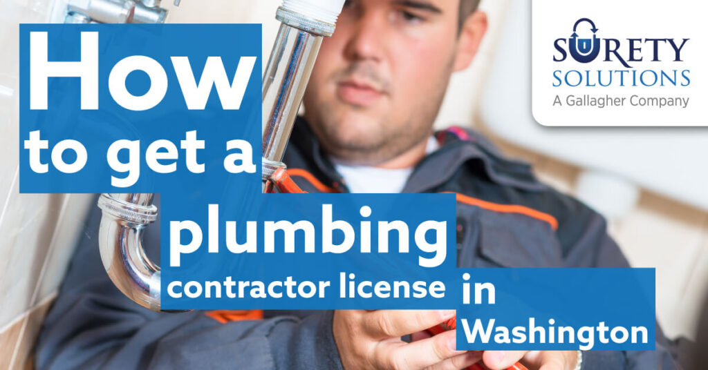 How to get a plumbing contractor license in Washington